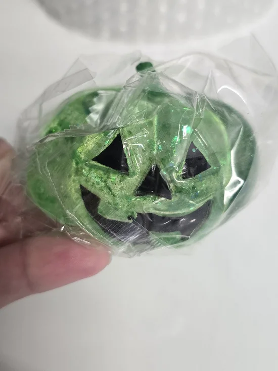 Green Jack O Lantern Sugar Squishy Toy