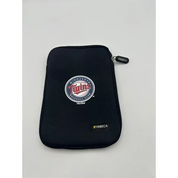 Tribeca Minnesota Twins MLB Neoprene Tech Sleeve Zippered Pouch Black B705