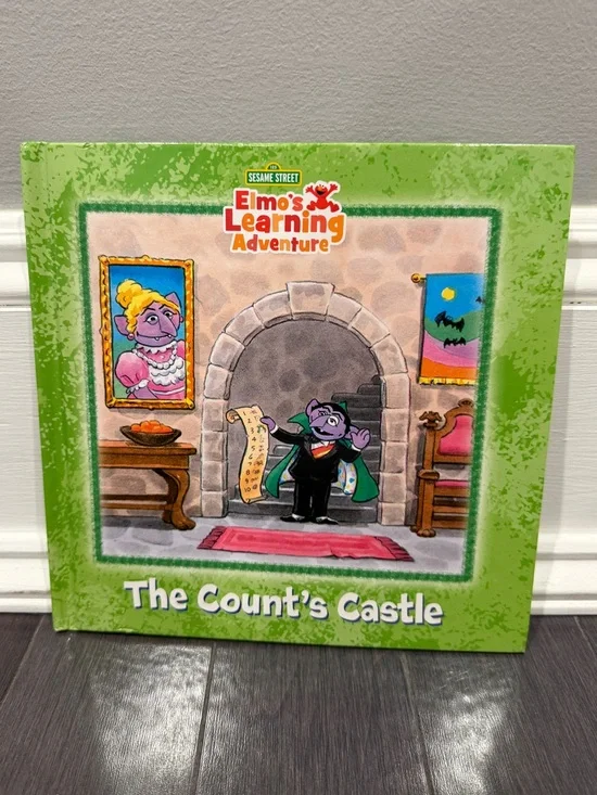 NWOT Sesame Street Elmo's Learning Adventure The Count's Castle Hardcover Book