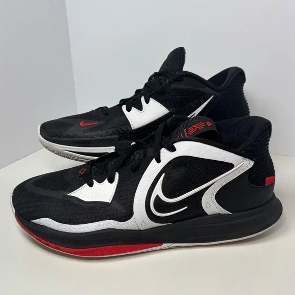 Nike Kyrie Flytrap 5 Mens 10.5 Black White Red Basketball Shoes DJ6012-001