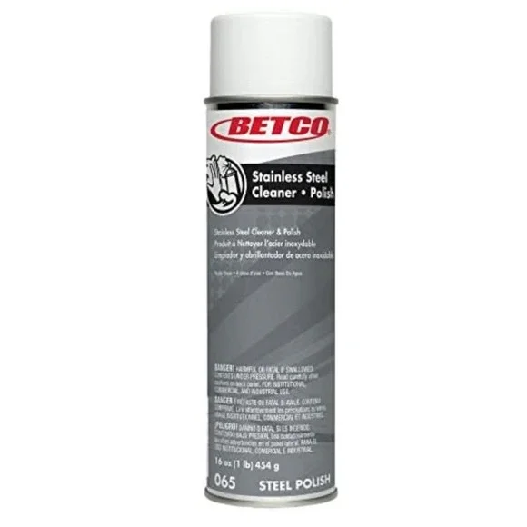 Betco® Aerosol Stainless Steel Cleaner and Polish, 17 Oz Can