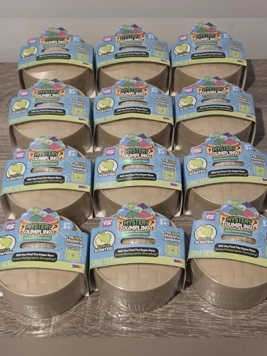 12x RMS Original Mystery Dumpling Green Apple Scented Green Holographic Lot 12