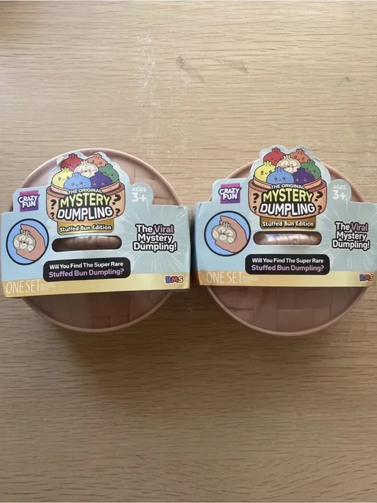 RMS Crazy Fun Mystery Squishy Dumpling Stuffed Bun Edition Lot Of 2
