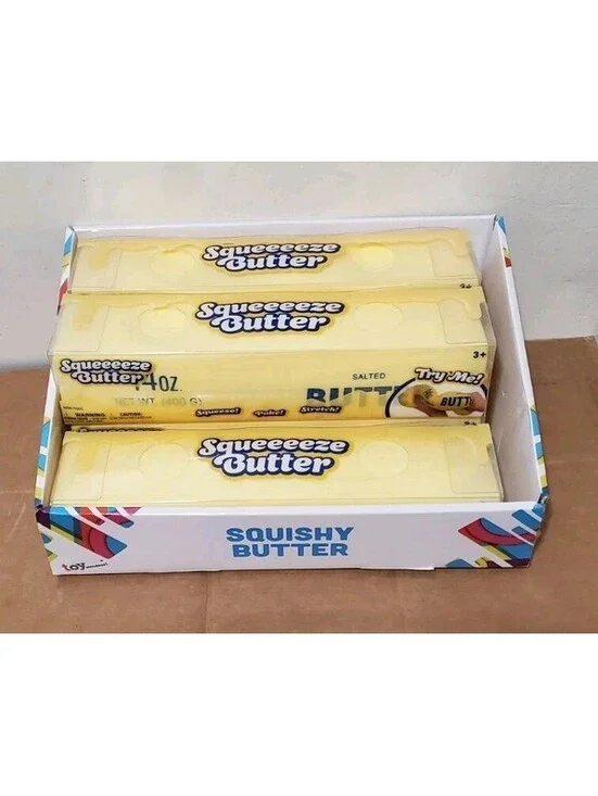 Sunny Days Squeeeeze Butter 14oz Salted Stretch Toy Giggle Zone Tiktok Lot Of 4