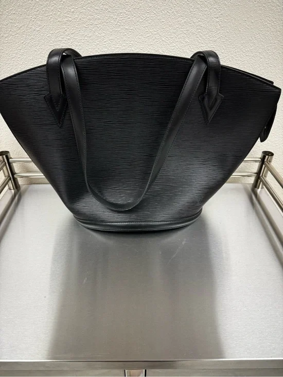 Louis Vuitton St Jacques GM Black EPI Leather Tote Bag with COA