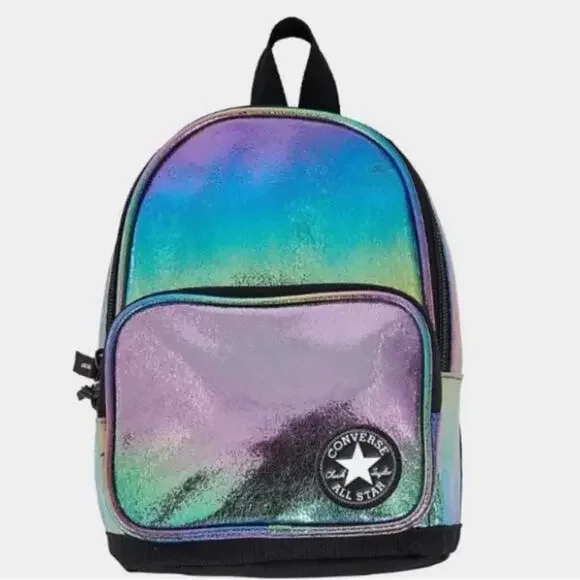 NEW Converse Mini Jewel Ombre Foil Backpack Multicolor / Iridescent (2A5438 W6U)