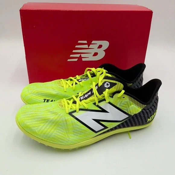 New Balance MD500 v9 Spike‎ Men's Size 11.5 NEW MISSING SPIKES READ Neon Green