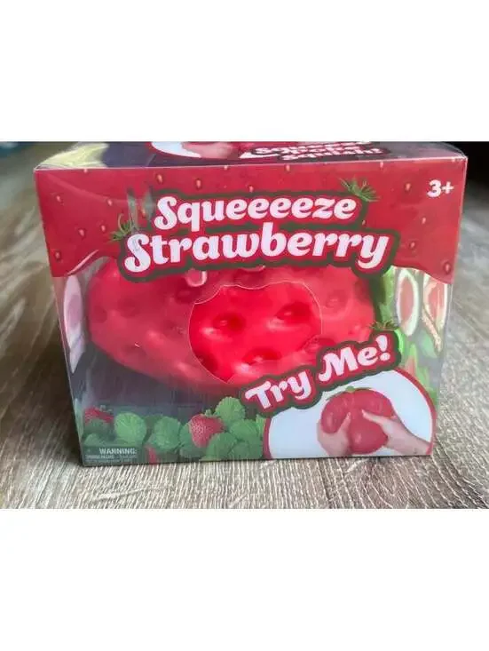 New large squeeze strawberry squishy