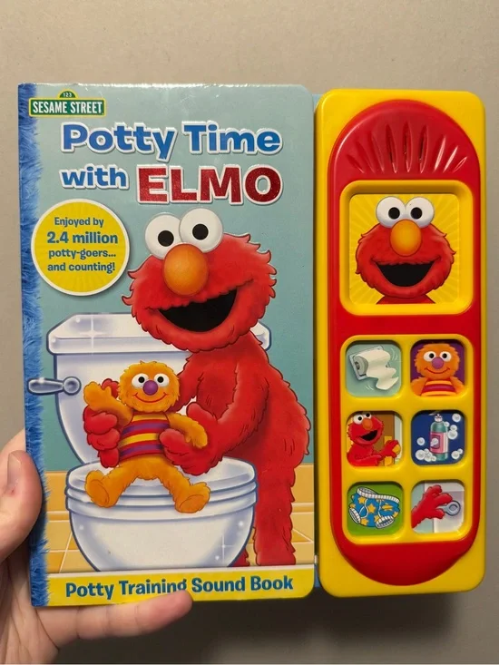 Sesame Street Potty Time with ELMO Sound Book - Red & Yellow