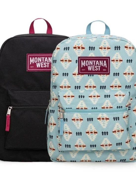 Montana West Aztec Print Backpack -2Pcs Set - Jean