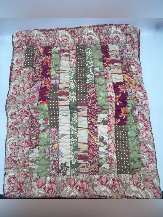 Pottery Barn Preppy Paisley Quilted Sham