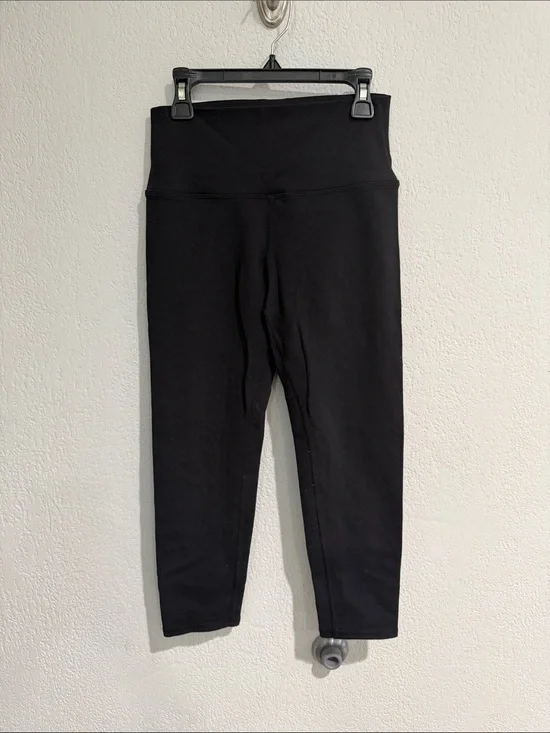 ALO Yoga Black Meashed detail cropped Leggings
