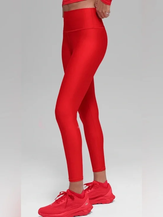 Alo Yoga Red 7/8 High-Waist Airlift Legging
