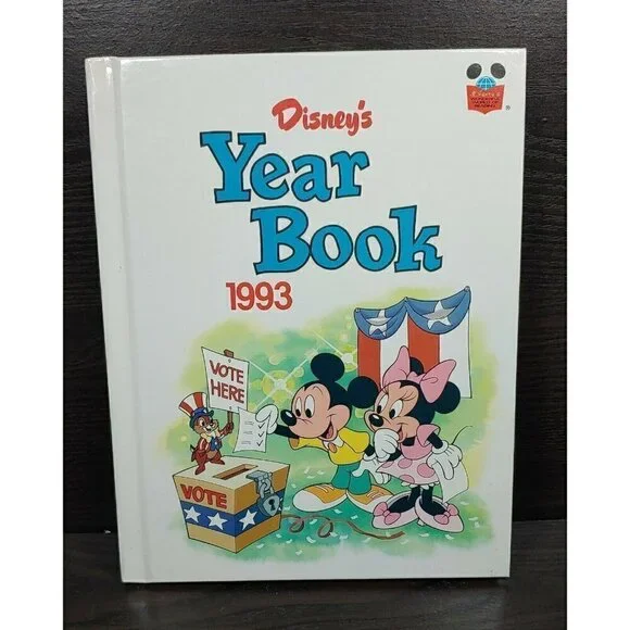 Disney's Year Book 1993 Picture Learning Comic Young Adults Hardcover Book