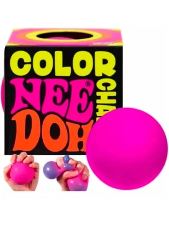 Needoh Color Change Pink Sensory Stress Ball -NWT