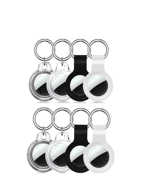AirTag Holder 8 Pack Waterproof AirTag Keychain Holder 2 Styles