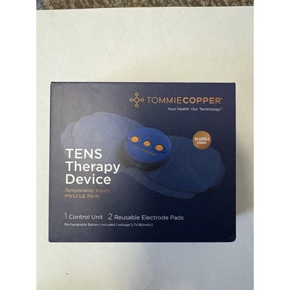 Tommie Copper TENS Therapy‎ Device Wireless USB Rechargeable 20 Levels 6 Modes