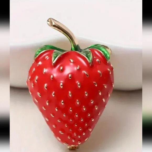 Strawberry Brooch SUMMER TIME BEAUTIFUL