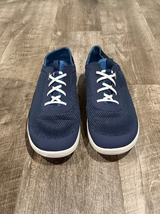 Moku Pae Men's Boat Shoes - Trench Blue/Off White | OluKai
