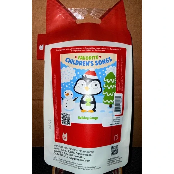 Tonies Favorite Childrens Songs Holiday Songs Kids OS Red New Penguin Figure