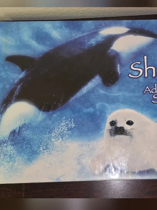 Shamu and the Adventurous Seal Pup Picture Book - Blue Cover