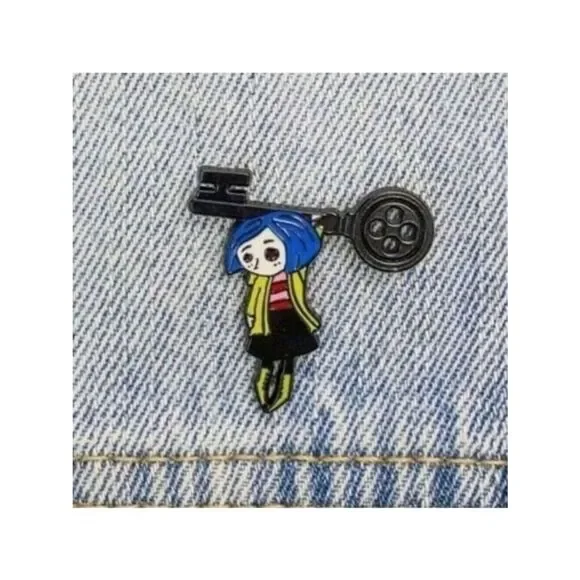 3/20 Coraline Hanging Enamel Pin