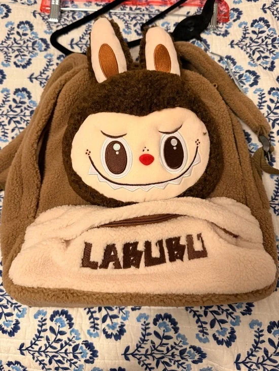 NWT Exclusive Labubu Popmart fuzzy backpack