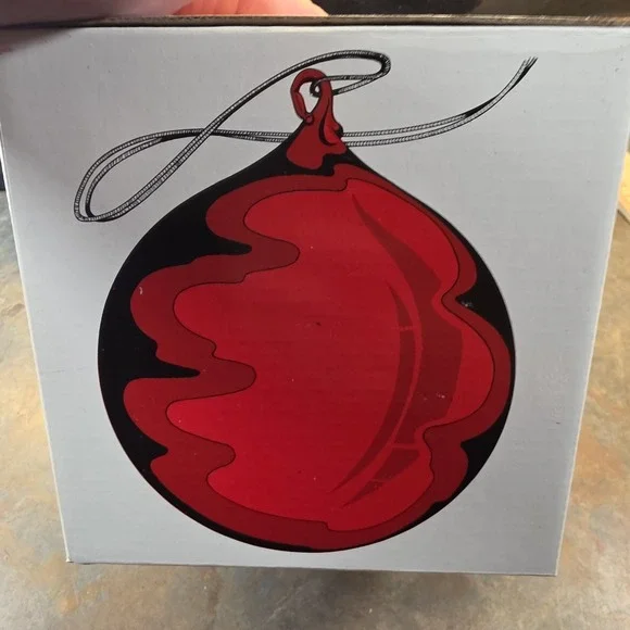 Vintage Dept 56 Mercury Glass Christmas Ball Ornament 6