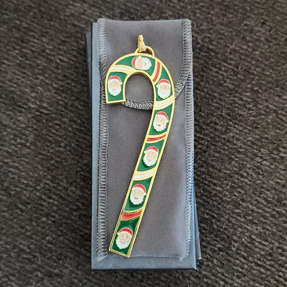 Wallace 2019 Gold-Plated Candy Cane Ornament
