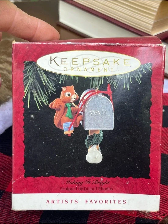 1994 Hallmark Keepsake Ornament titled “Making It Bright” Vintage Collectible