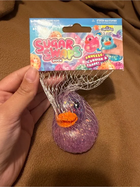 Sugar Swaps Purple Duck - Squeeze & Squish Toy
