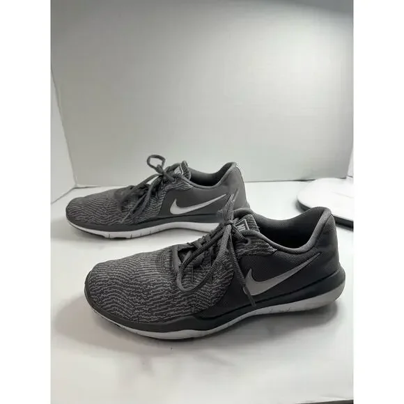 Nike‎ Womens Flex Supreme TR 6 909014-019 Gray Running Shoes Sneakers Size 9.5