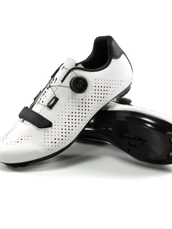 Aspeed White and Black Men's Cycling Shoes with Dial Closure Size 38