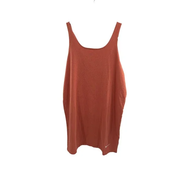 Nike‎ Women Tank Top Orange Racerback Athletic Sportswear Size M