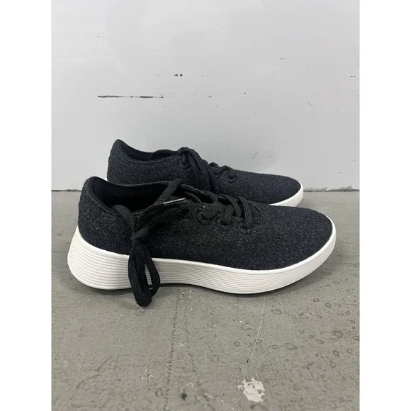 Allbirds Wool Runner 2 Mens Size 9 Black White Athletic Walking Shoes Sneakers