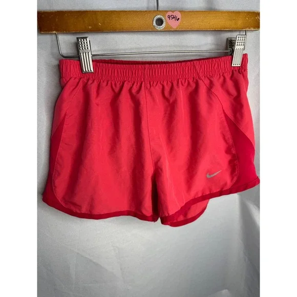 Nike Dri-FIT Running Shorts Womens XS Red Mesh Panel Athletic Activewear
