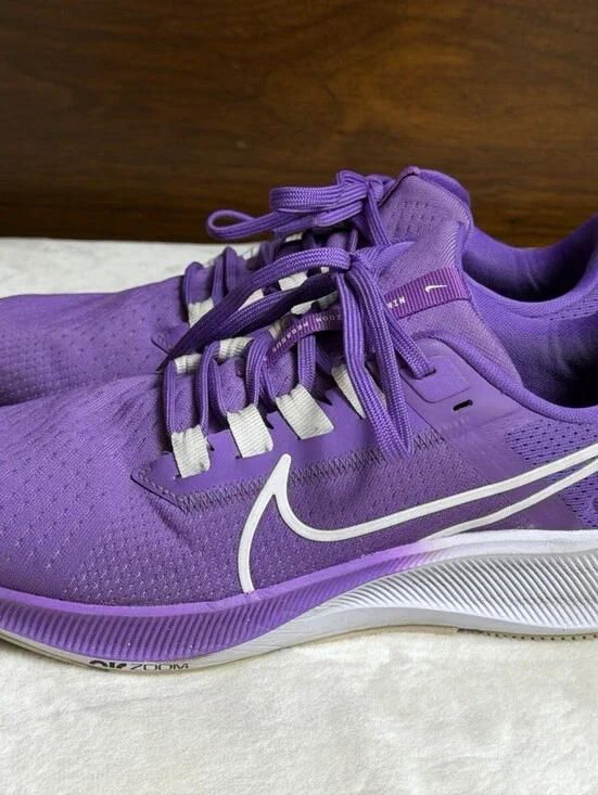 Nike Air Zoom Pegasus 38 Shield Womens 9 Purple Running Shoes Waterproof