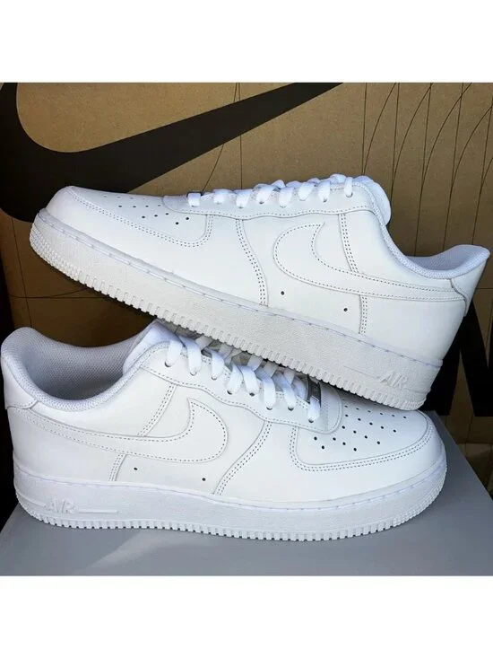 NEW Nike Air Force 1 '07 Triple White CW2288-111 Men Size 13