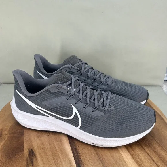 Nike Air Zoom Pegasus 39 Mens Smoke Grey Running Shoes DM0164-002 Size 15