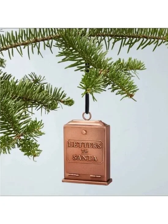 Mini Letters to Santa Vintage Mailbox Christmas Tree Ornament - Hearth & Hand