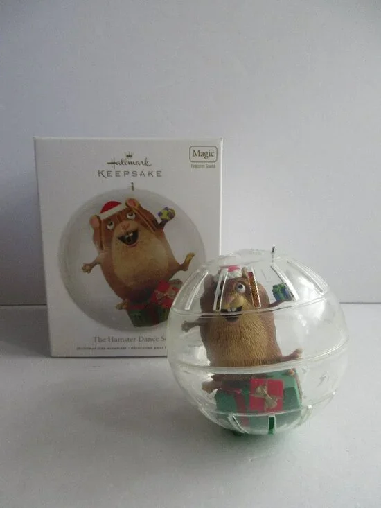 Hamster Dance Song Christmas Ornament Magic Ornament Hallmark Keepsake 2012 NEW