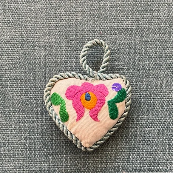 Gently Used Heart Holiday Christmas Ornament