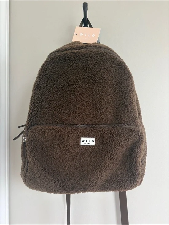 Wilo The Label Sherpa Backpack in Espresso New with Tags