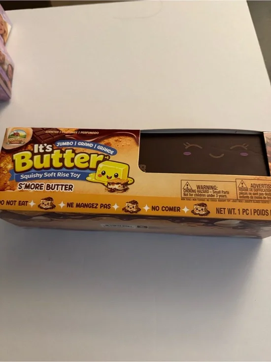 Butter Jumbo Squishy Soft Rise Toy - Brown