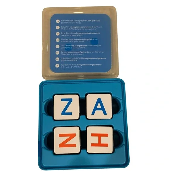 Osmo Words Replacement Tiles  Complete 52 Letter Set & Blue Case NO‎ BASE