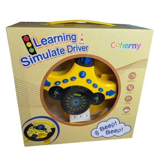 Coherny Learning Simulate Driver Steering Wheel‎ Toy with Sounds and Lights