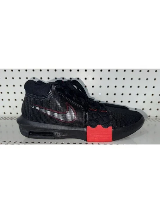 Nike LeBron Witness 8 Bred Mens Basketball Shoes Size 9.5 Black Red FB2239-005