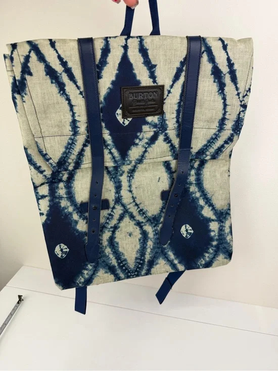 Burton Shibori Print Roll Top Backpack Laptop Commuter Travel Daypack NWOT
