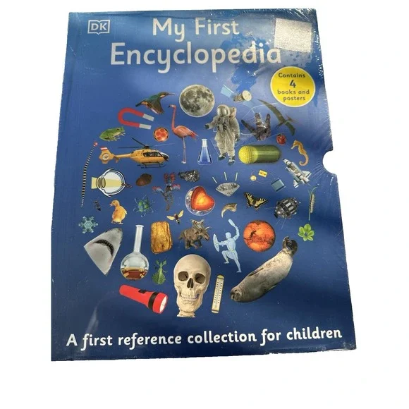 My First Encyclopedia 4 Book Set with Poster for Children New‎