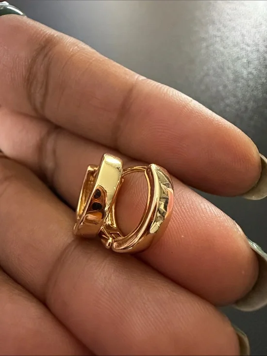 Gold Huggie Hoop Earrings - Elegant Women’s Jewelry